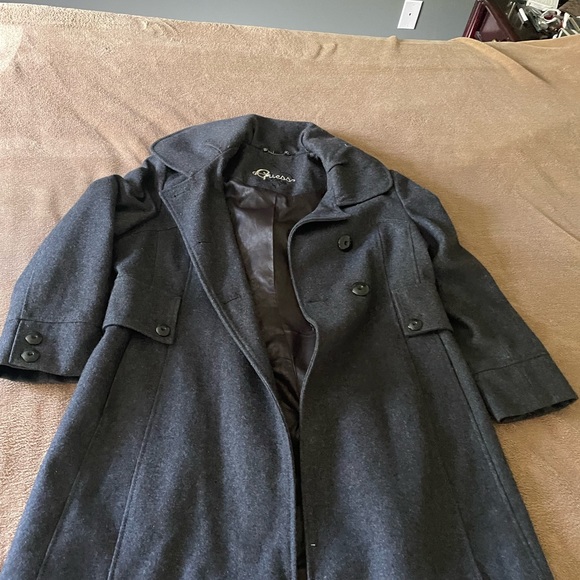 Grey Guess Peacoat from 2000s, size large - Picture 4 of 5
